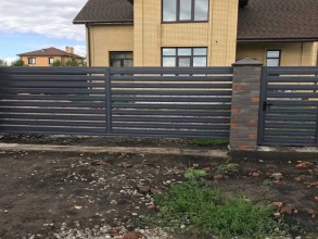 Забор жалюзи 72 метра фото в Навашино