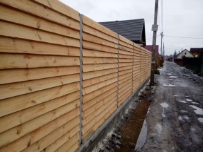 Деревянный забор елочка 150 метров фото в Навашино