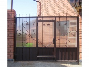 Кованые заборы с поликарбонатом 80 метров фото в Навашино